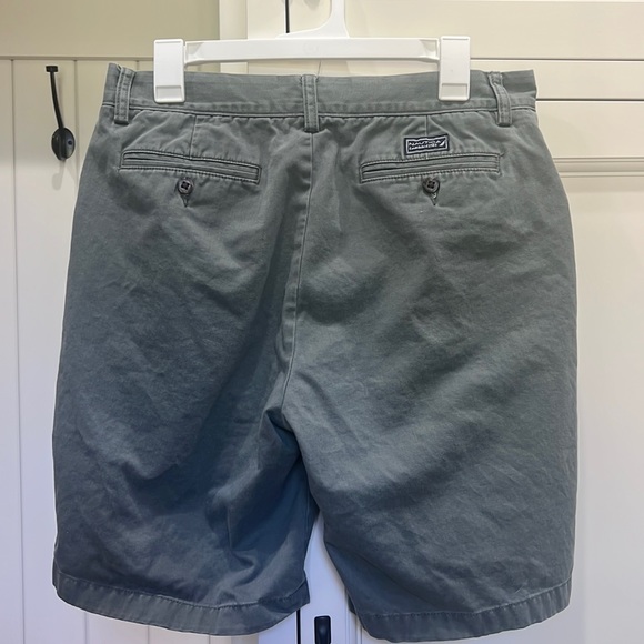 Nautica Designer Flat Front Shorts Classic Twill Relaxed Fit Men's 32. Green - Picture 1 of 10